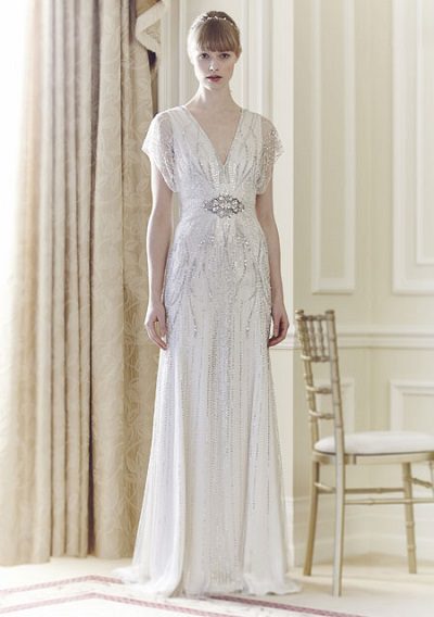 Beaded wedding dress trends 2014 Great Gatsby