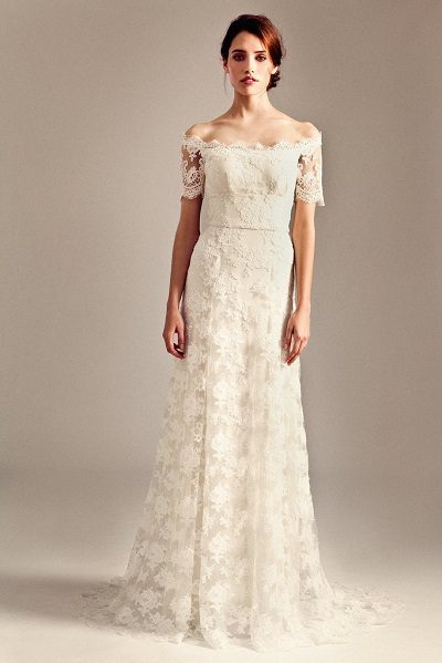 Lace sleeves wedding dress trends 2014