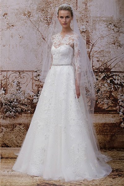 Spring 2014 wedding dress trends lace sleeves